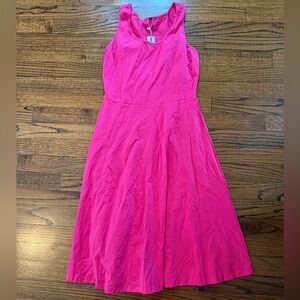 Chic Sleeveless Pink Midi Dress